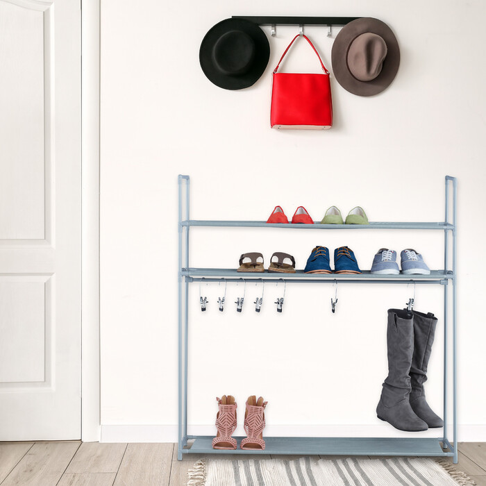 Relaxdays Schuhregal mit Stiefelfach
