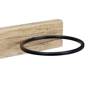 Relaxdays Garderobenleiste mit Schalring