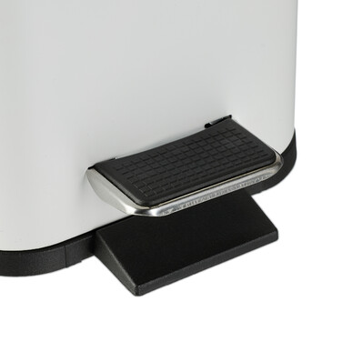 Relaxdays Bad Mülleimer 5 l mit Bambusdeckel