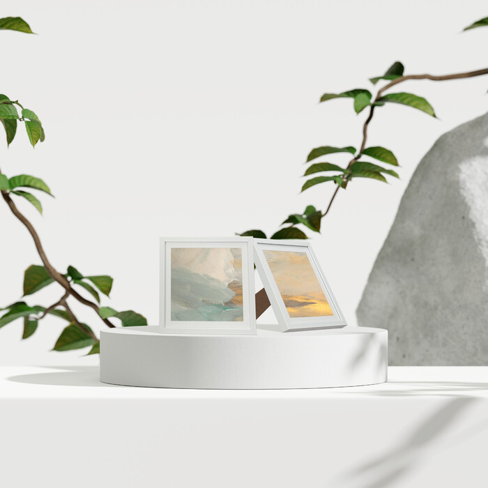 Relaxdays Bilderrahmen 38,5 x 38,5 cm 2er Set
