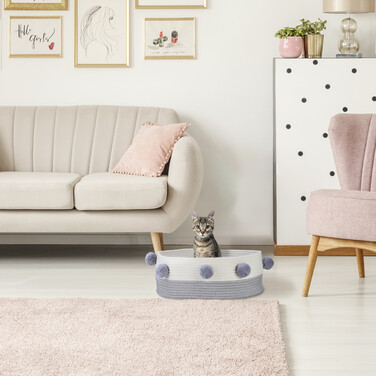 Relaxdays Katzenbett aus Baumwolle