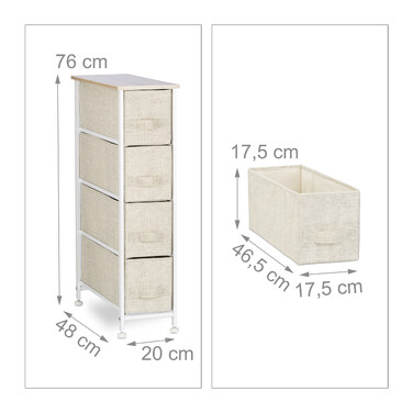 Relaxdays Regalsystem verschiedene Varianten beige