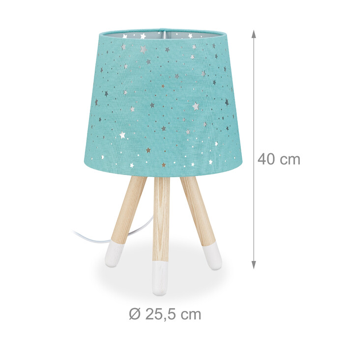 Relaxdays Tischlampe Kinderzimmer Sterne