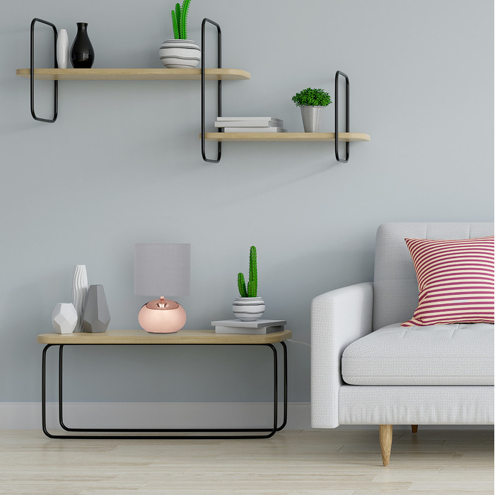 Relaxdays Nachttischlampe Touch