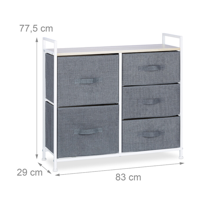Relaxdays Regalsystem verschiedene Varianten grau