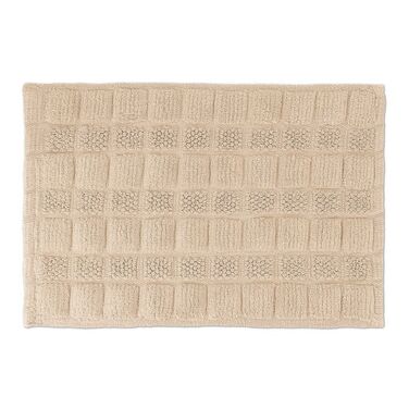 Relaxdays Badematte aus Baumwolle 60x40 cm