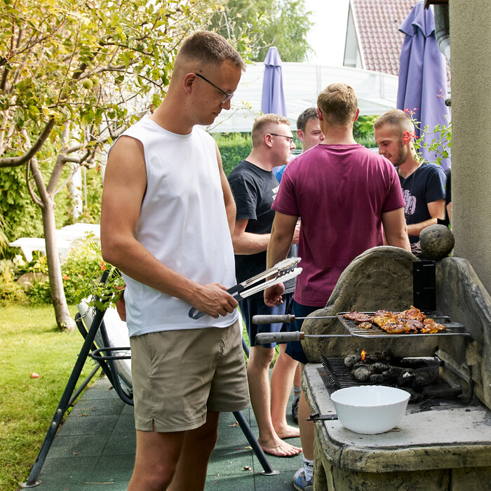 Relaxdays Edelstahl Grillzange im 3er Set