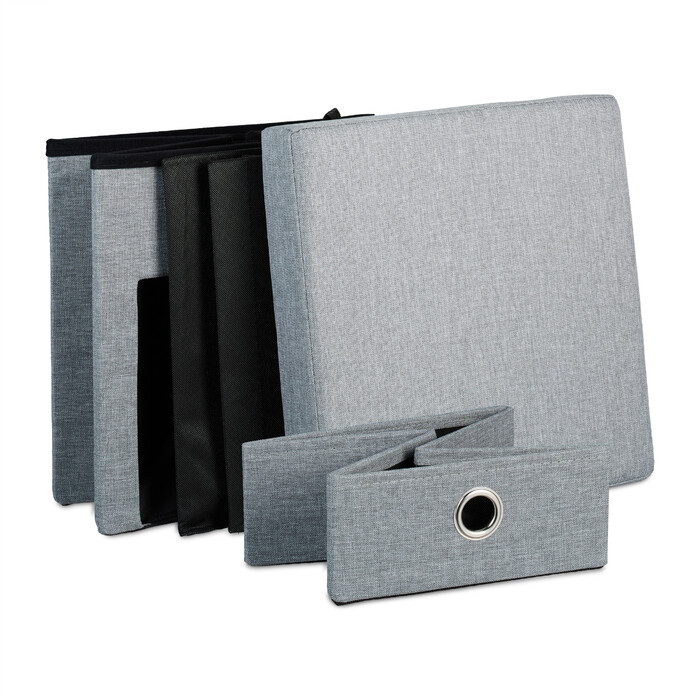 Relaxdays Sitzhocker mit Stauraum 2 Schubladen