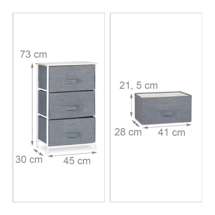 Relaxdays Regalsystem verschiedene Varianten grau