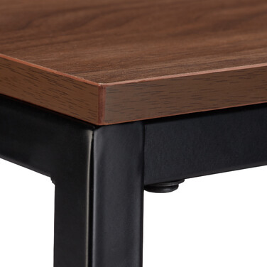 Relaxdays Beistelltisch Holz mit Metallgestell