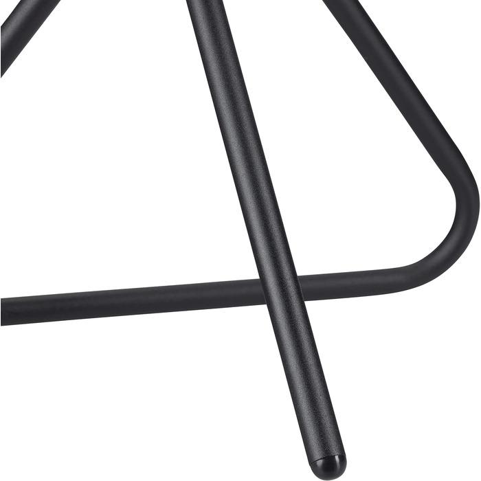 Relaxdays, schwarz Beistelltisch aus Metall, Runder Ablagetisch mit Tragegriff, Moderner Couchtisch, HxD ca. 59 x 40cm, Standard