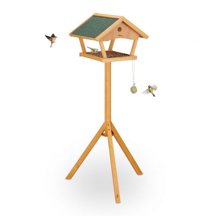 Relaxdays XXL Vogelfutterhaus mit Ständer