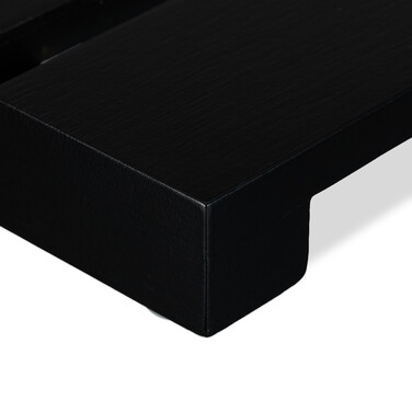 Relaxdays Bambus Badematte schwarz