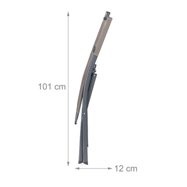 Relaxdays Gartenstuhl klappbar 2er Set