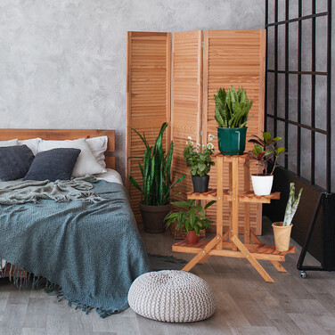 Relaxdays Blumentreppe 3 Ebenen