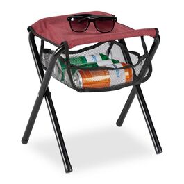 Relaxdays Roter Klapphocker bis 120 kg