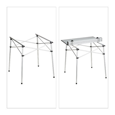 Relaxdays Klapptisch Aluminium