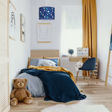 Relaxdays Hängelampe Kinderzimmer Weltraum