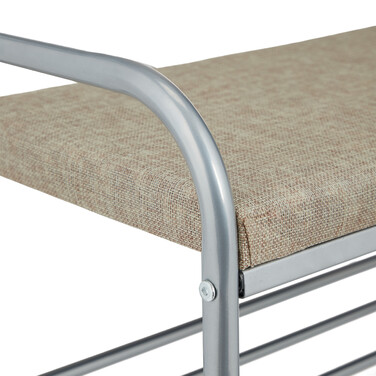 Relaxdays Garderobe mit Schuhablage & Sitzbank