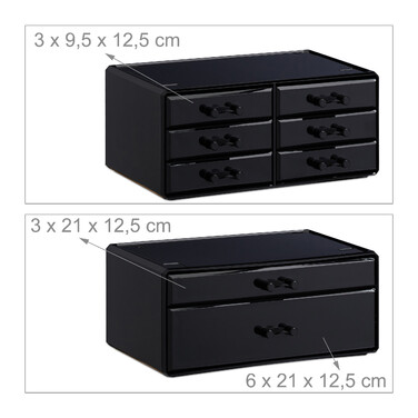 Relaxdays Make Up Organizer mit 8 Schubladen