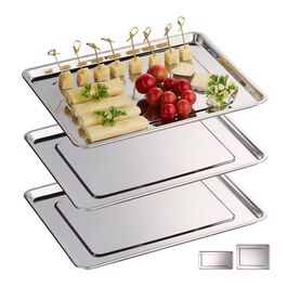 Relaxdays Servierplatte 3er Set
