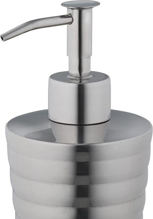 Relaxdays 5-tlg. Badezimmer Set, Edelstahl poliert, moderne Badaccessoires, Silber