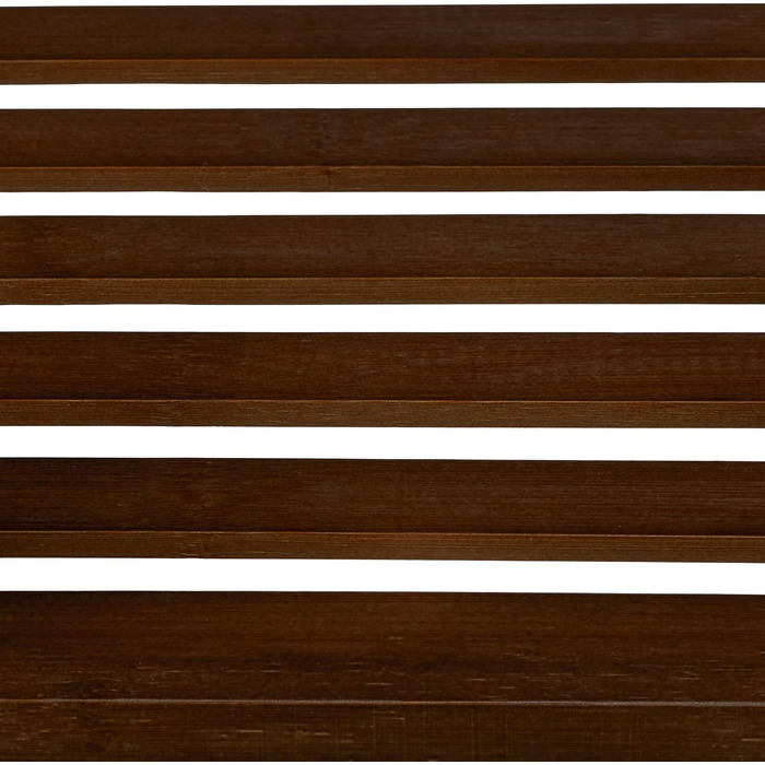 Relaxdays 3 TLG Badregal Set Bambus, Holzregal, Standregal, Bambusregal, Küchenregal, Bücherregal, 3, 4 und 5 Ablagen, Dunkelbraun (Bambus Badregal 3 Ablagen Dunkelbraun)