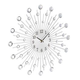 Relaxdays Wanduhr Diamant Ø 50 cm