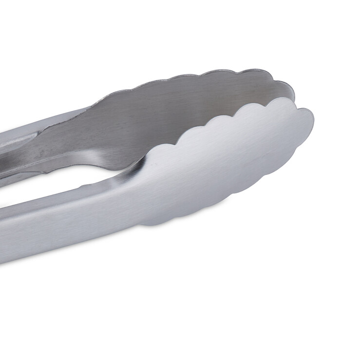 Relaxdays Edelstahl Grillzange mit Holzgriff