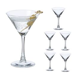 Relaxdays Martini Gläser 6er Set