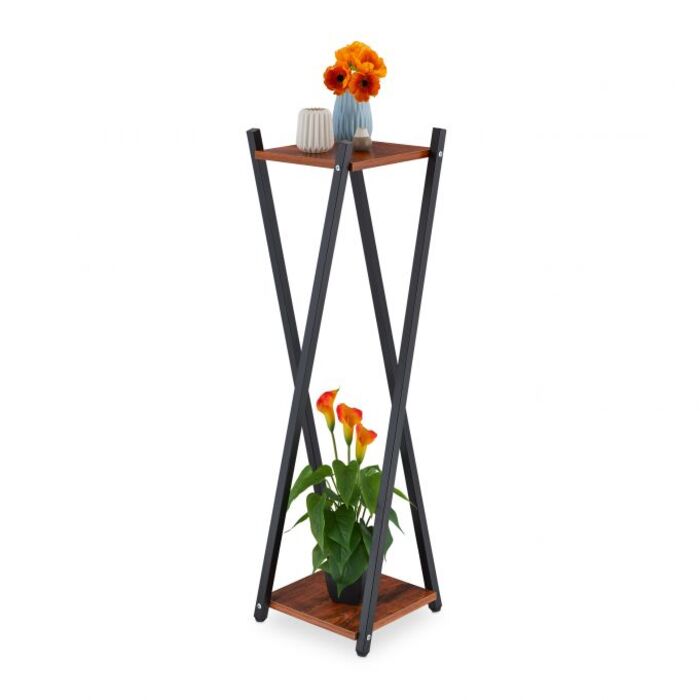 Relaxdays XL Blumenständer mit 2 Ebenen