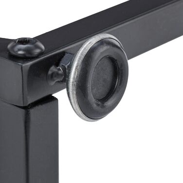 Relaxdays Beistelltisch Industrial Design, C-Form, HBT 58,5 x 47,5 x 25 cm, Tisch für Couch & Bett, Metall & MDF, braun