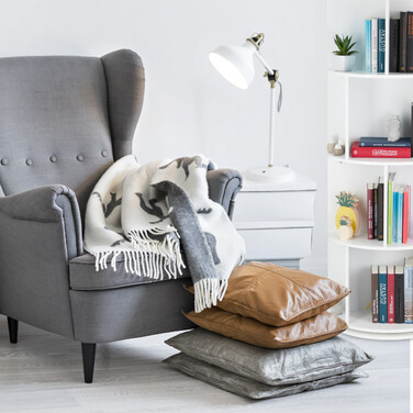 Relaxdays Drehbares Bücherregal mit 12 Fächern