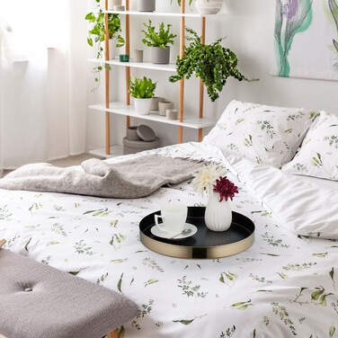 Relaxdays Serviertablett aus Edelstahl