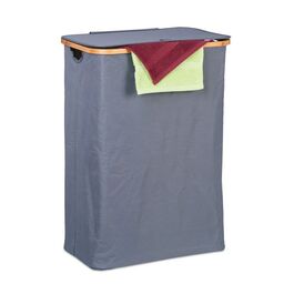 Relaxdays Wäschekorb mit Deckel 105 l