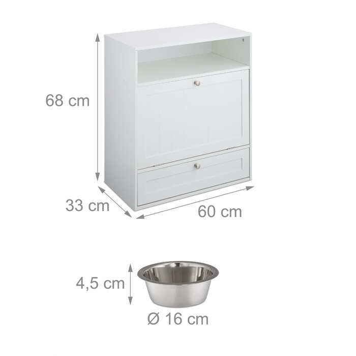 Relaxdays Futterschrank Hunde