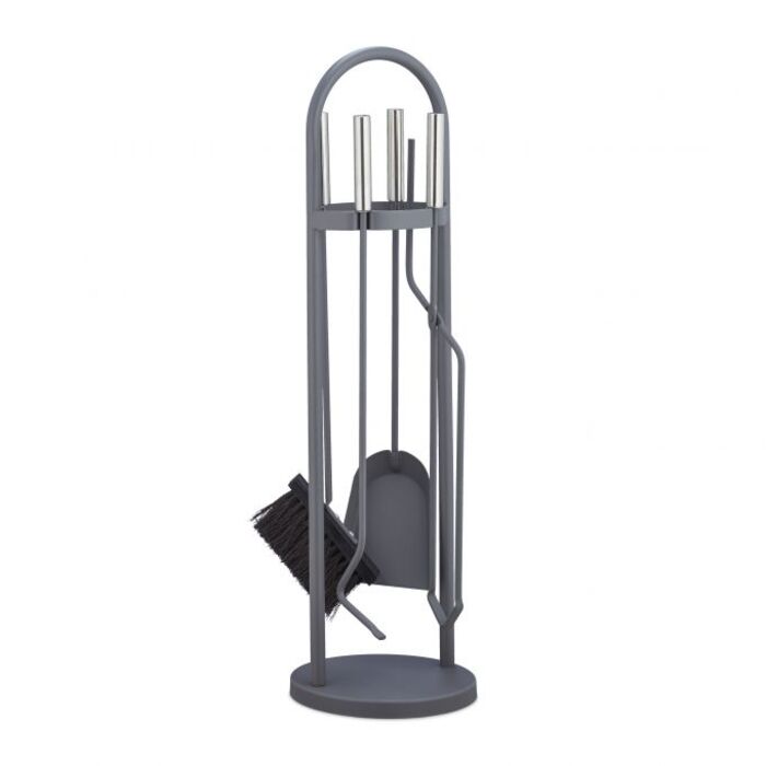 Relaxdays Kaminbesteck modern 5-teilig