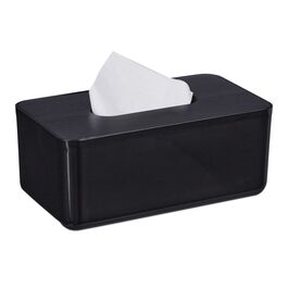 Relaxdays Tücherbox mit Bambusdeckel