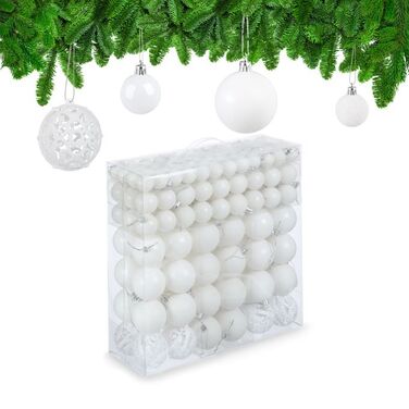 Relaxdays Weihnachtskugeln im 150er Set