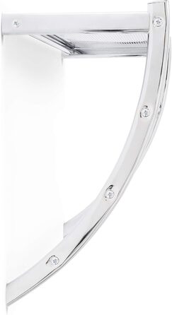 Relaxdays Wandhandtuchhalter, Chrom, 43x56x23 cm, 3 Stangen, Ablage, verchromter Stahl, silber