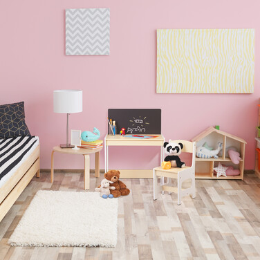 Relaxdays Kindersitzgruppe mit Tafel