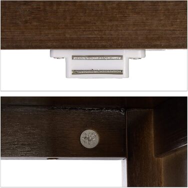 Relaxdays Badezimmerschrank dunkelbraun LAMELL, Bambus, 92x50x25,5 cm, Single