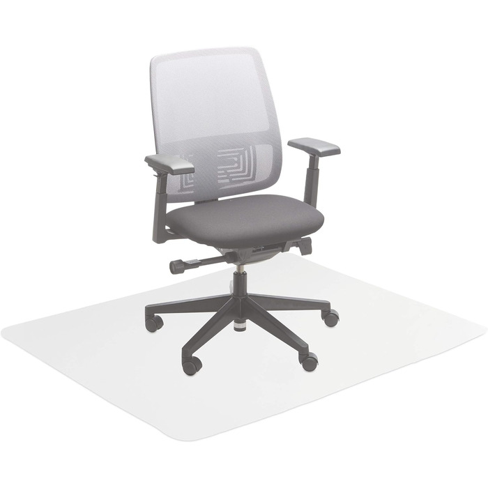 Relaxdays Bodenschutzmatte Bürostuhl,  PVC Bodenunterlage Laminat, Parkett, Fliesen, rutschfest, transparent (120 x 150 cm)
