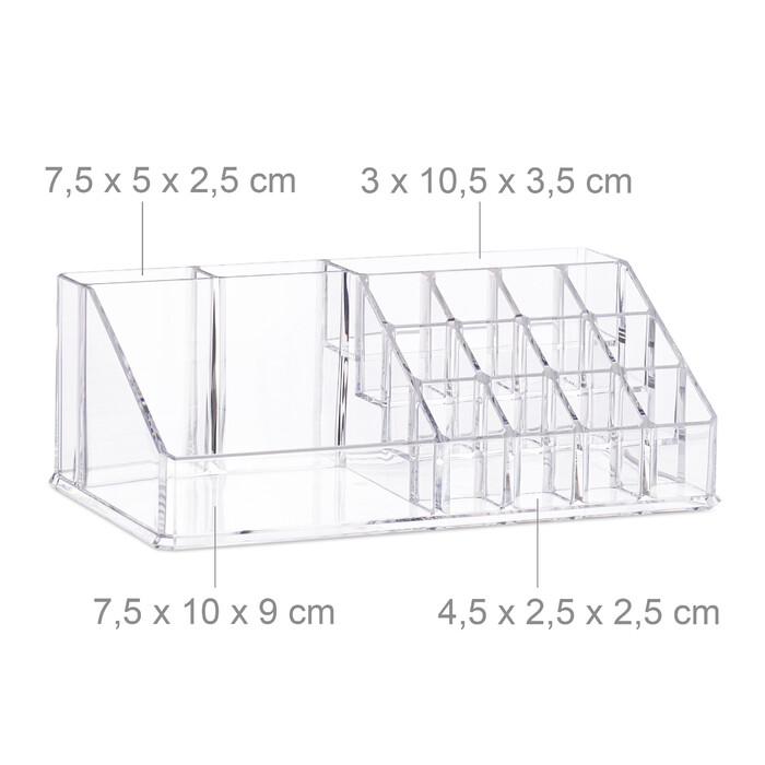 Relaxdays Kosmetikorganizer mit 6 Schubladen