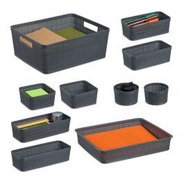 Relaxdays Schubladen Organizer im 10-tlg. Set