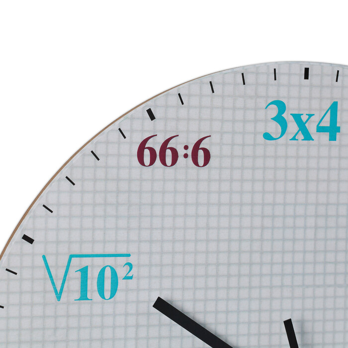 Relaxdays Wanduhr mit mathematischen Formeln