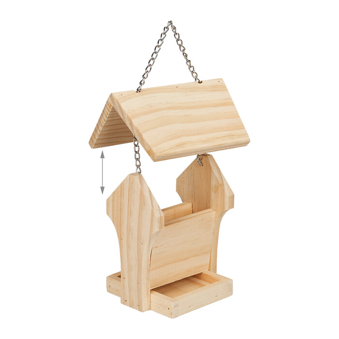 Relaxdays Vogelfutterhaus aus Holz