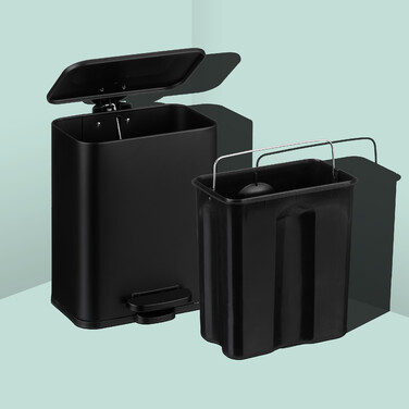 Relaxdays Bad Mülleimer 5 l Softclose