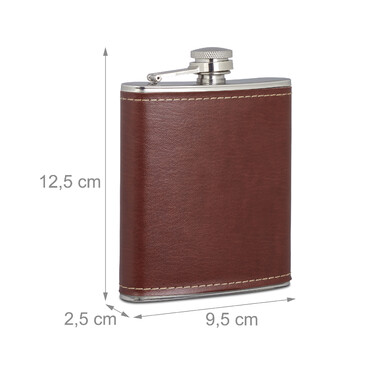 Relaxdays Flachmann 2er Set