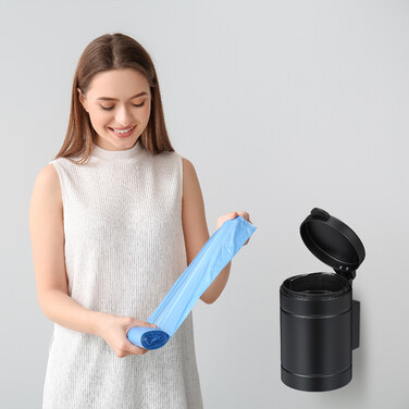 Relaxdays Kosmetikeimer Wandmontage 3 Liter
